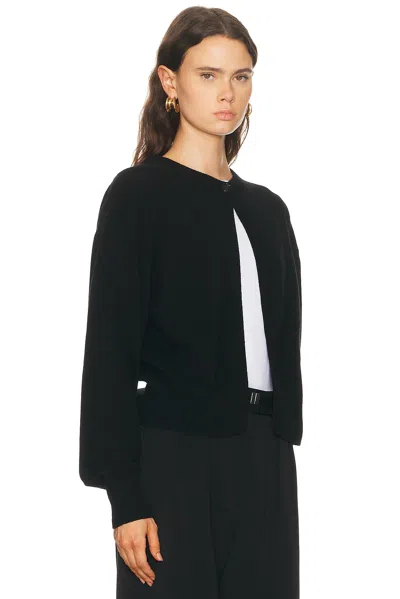House Of Dagmar Single Button Cardigan In Black