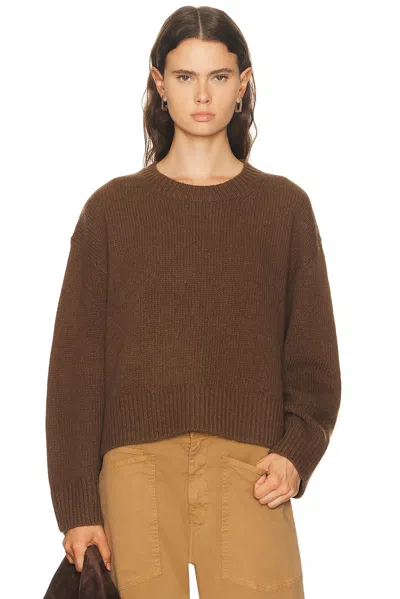 Nili Lotan Anisa Cashmere Sweater In Redwood Melange In Brown