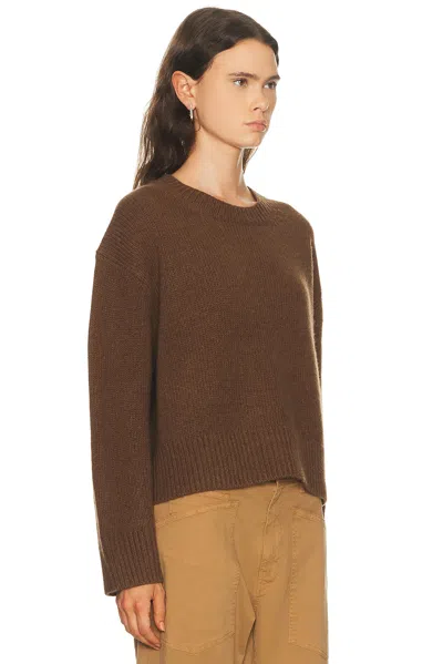 Nili Lotan Anisa Cashmere Sweater In Redwood Melange In Brown