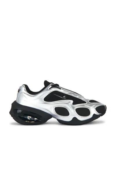 Nike Air Max Muse Sneakers In Silver Leather And Fabric In Multi
