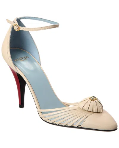Valentino Royal Heart 90 Leather Pump In Multi