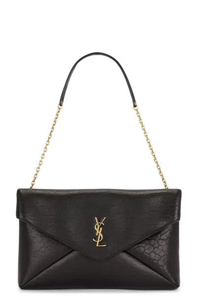 Saint Laurent Large Envelope On Chain Bag In Purple