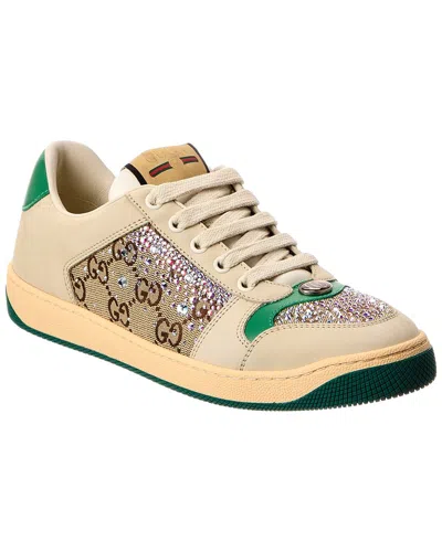 Gucci Screener Gg Crystal Canvas & Leather Sneaker In Multi