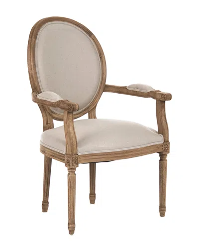 Zentique Medallion Arm Chair In Brown