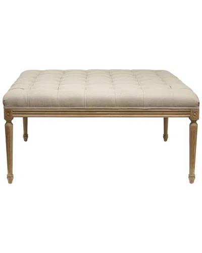 Zentique Louis Tufted Ottoman In Brown
