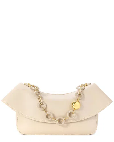 Tiffany & Fred Paris Leather Shoulder Bag In Neutral