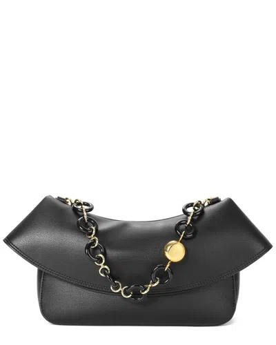 Tiffany & Fred Paris Leather Shoulder Bag In Black