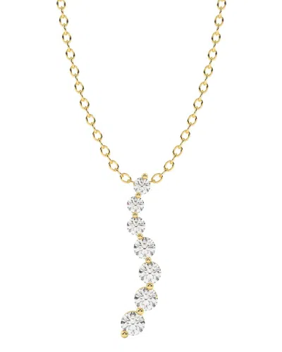 Lab Grown Diamonds 14k 1.00 Ct. Tw. Lab-grown Diamond Necklace In Gold