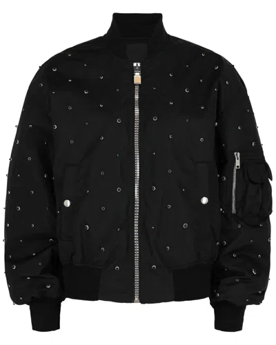 Givenchy Studded Bomber Jacket In Black