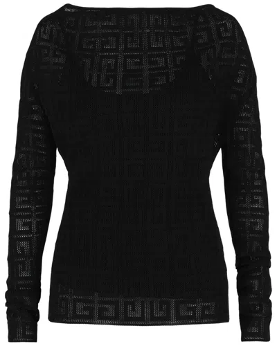Givenchy 4g Jacquard Sweater In Black