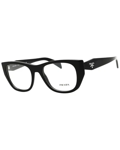 Prada Women's 0pr A18v 52mm Optical Frames In Black