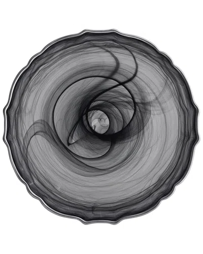 American Atelier Alabaster Scallop Tray In Gray