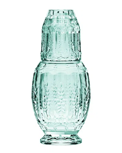 Jay Imports Vintage 2pc Carafe Set In Green