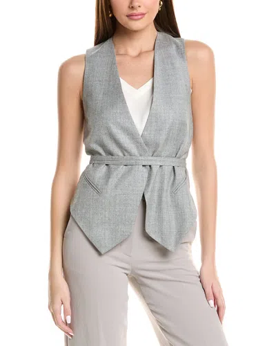 Brunello Cucinelli Wool-blend Vest In Gray
