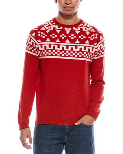 Scott & Scott London Brodie Cashmere Fairisle Wool & Cashmere-blend Crewneck Sweater In Multi