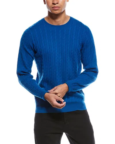 Scott & Scott London Brodie Cashmere Twist Cable Wool & Cashmere-blend Crewneck Sweater In Multi