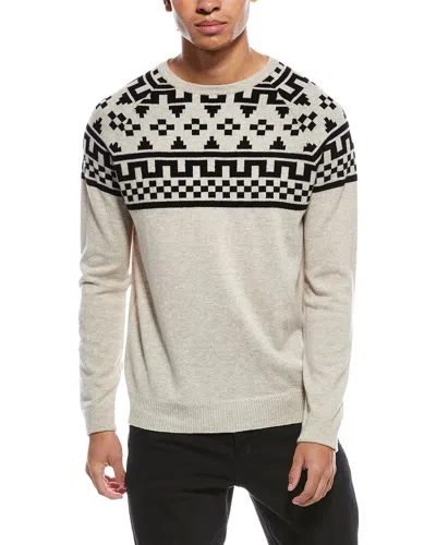 Scott & Scott London Brodie Cashmere Fairisle Wool & Cashmere-blend Crewneck Sweater In Multi