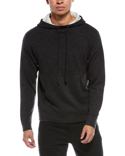 Scott & Scott London Brodie Cashmere Classic Wool & Cashmere-blend Hoodie In Gray
