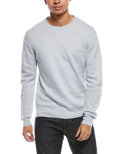 Scott & Scott London Brodie Cashmere Wavey Stitch Wool & Cashmere-blend Crewneck Sweater In Gray