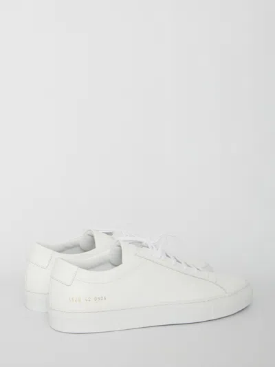 Common Projects Original Achilles Sneakers In White Leather In White