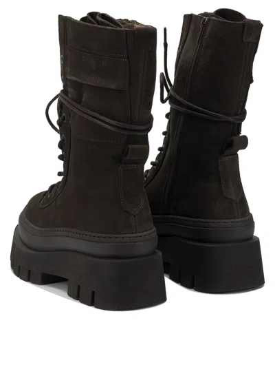 Copenhagen Brown Leather Knee-high Boots In Brown