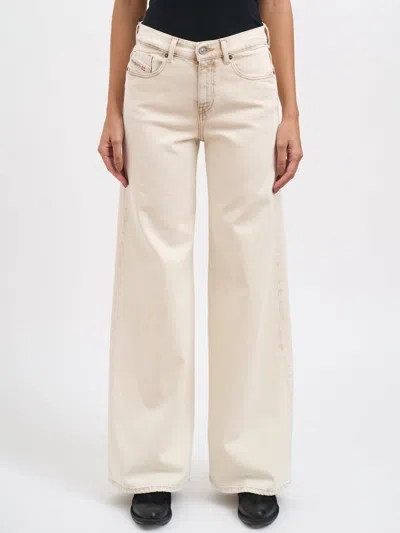 Diesel 1978 D-akemi Denim Pants In Neutral
