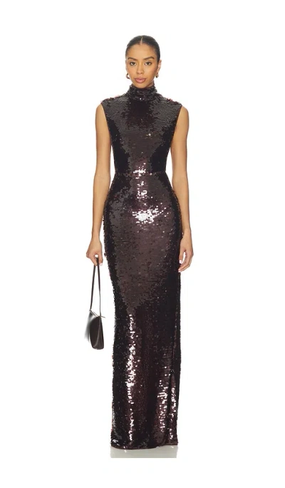 Camila Coelho Amara Gown In Brown