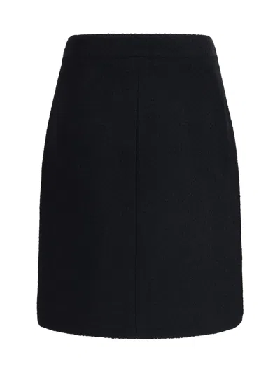 Chloé Boucl Wool Skirt In Multi