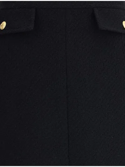 Chloé Boucl Wool Skirt In Multi