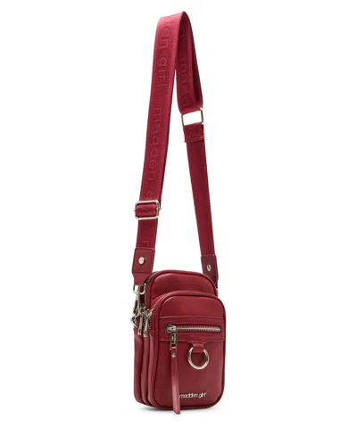 Madden Girl Dani-p North/south Crossbody In Burgundy