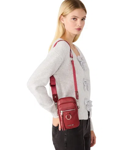 Madden Girl Dani-p North/south Crossbody In Burgundy