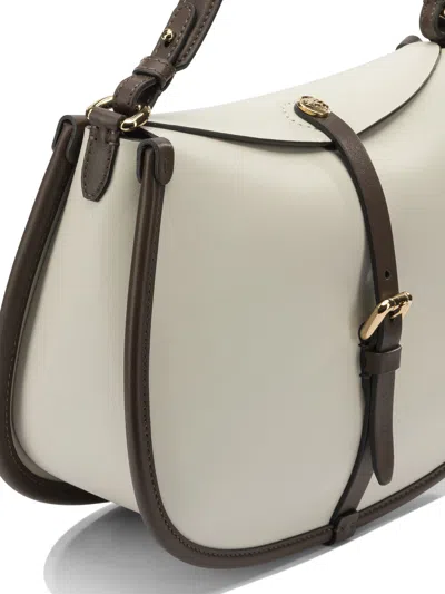 Etro Pony Buckled Crossbody Bag In White