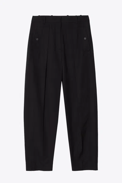 3.1 Phillip Lim Single Pleat Tapered Utility Pant In Black