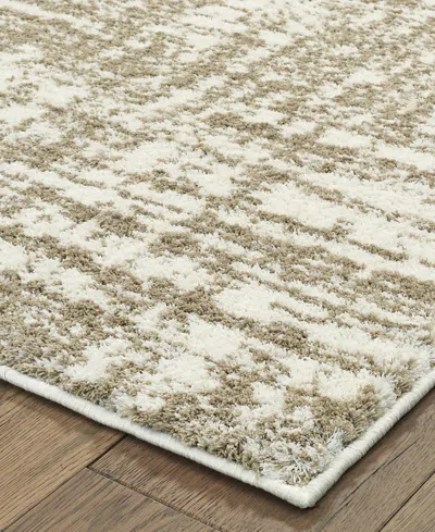 Oriental Weavers Verona Shag 1803 3'10" X 5'5" Area Rug In Neutral