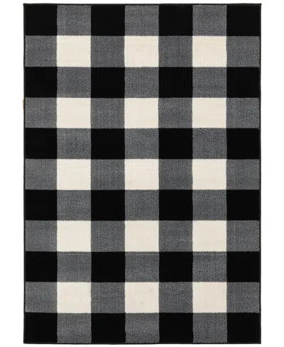 Oriental Weavers Georgia 678d 5'3" X 7'3" Area Rug In Black