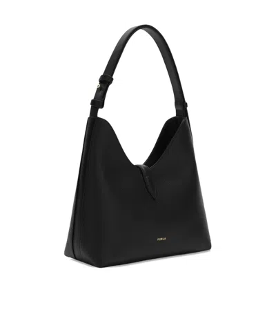 Furla Small Goccia Shoulder Bag In Black
