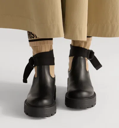 Dior D-major Ankle Boot In Black