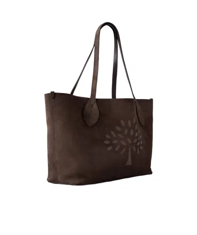 Mulberry Suede Tree Tote In Brown