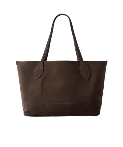 Mulberry Suede Tree Tote In Brown