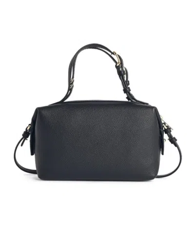 Furla Logo Detail Top Handle Bag In Black