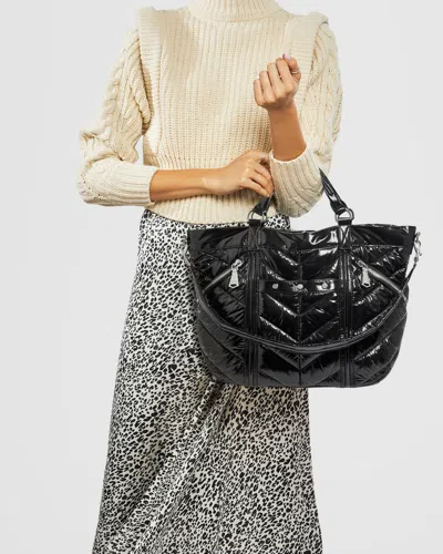 Aimee Kestenberg Ski Puffer Fair Game Tote In Pink