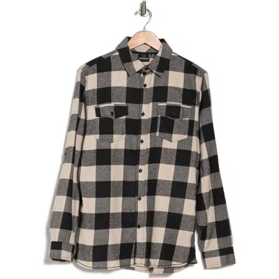 Burnside Plaid Flannel Shirt In Multi