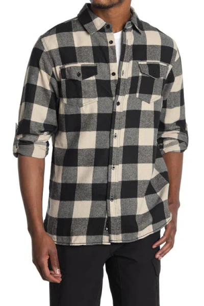 Burnside Plaid Flannel Shirt In Multi