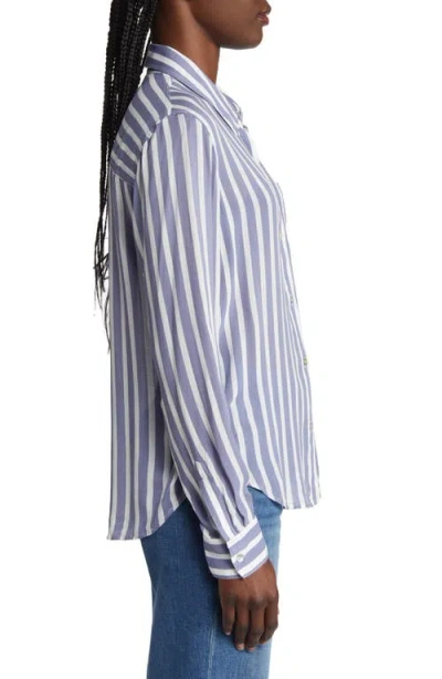 Rails Josephine Button-front Shirt In Blue