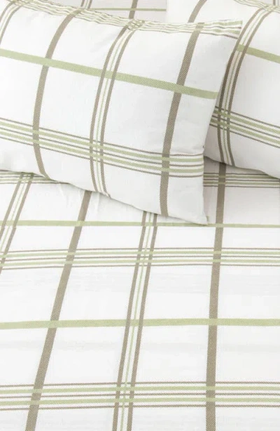 Woven & Weft Turkish Cotton Flannel Plaid Sheet Set