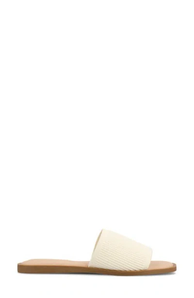 Journee Collection Prisilla Slide Sandal In White