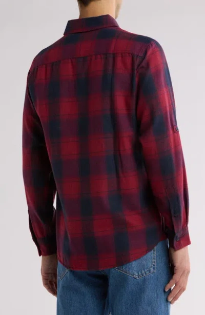 Burnside Plaid Flannel Shirt In Multi