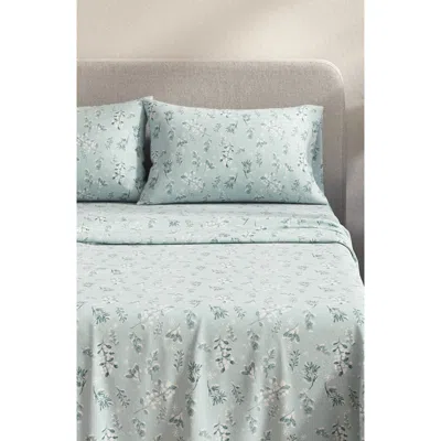 Woven & Weft Turkish Cotton Flannel Winter Floral Sheet Set