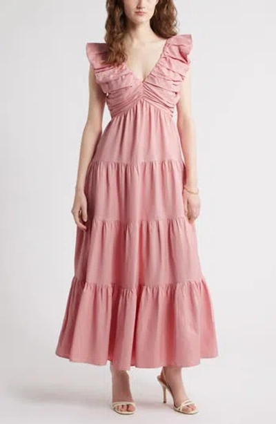 Chelsea28 Ruffle Maxi Dress In Pink