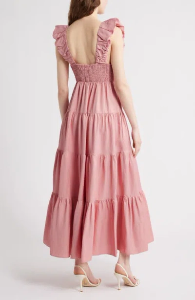 Chelsea28 Ruffle Maxi Dress In Pink